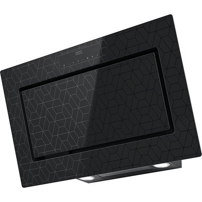 Кухонная вытяжка Franke Mythos FMY 907 MG BK (330.0593.253) чёрное стекло + узор - настенный монтаж, 90 см 330.0593.253 фото