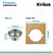 Сервірувальна дошка для Кухонної мийки з друшляком та чашою з нержавіючої сталі KAC – 1005BB KAC–1005BB фото 5
